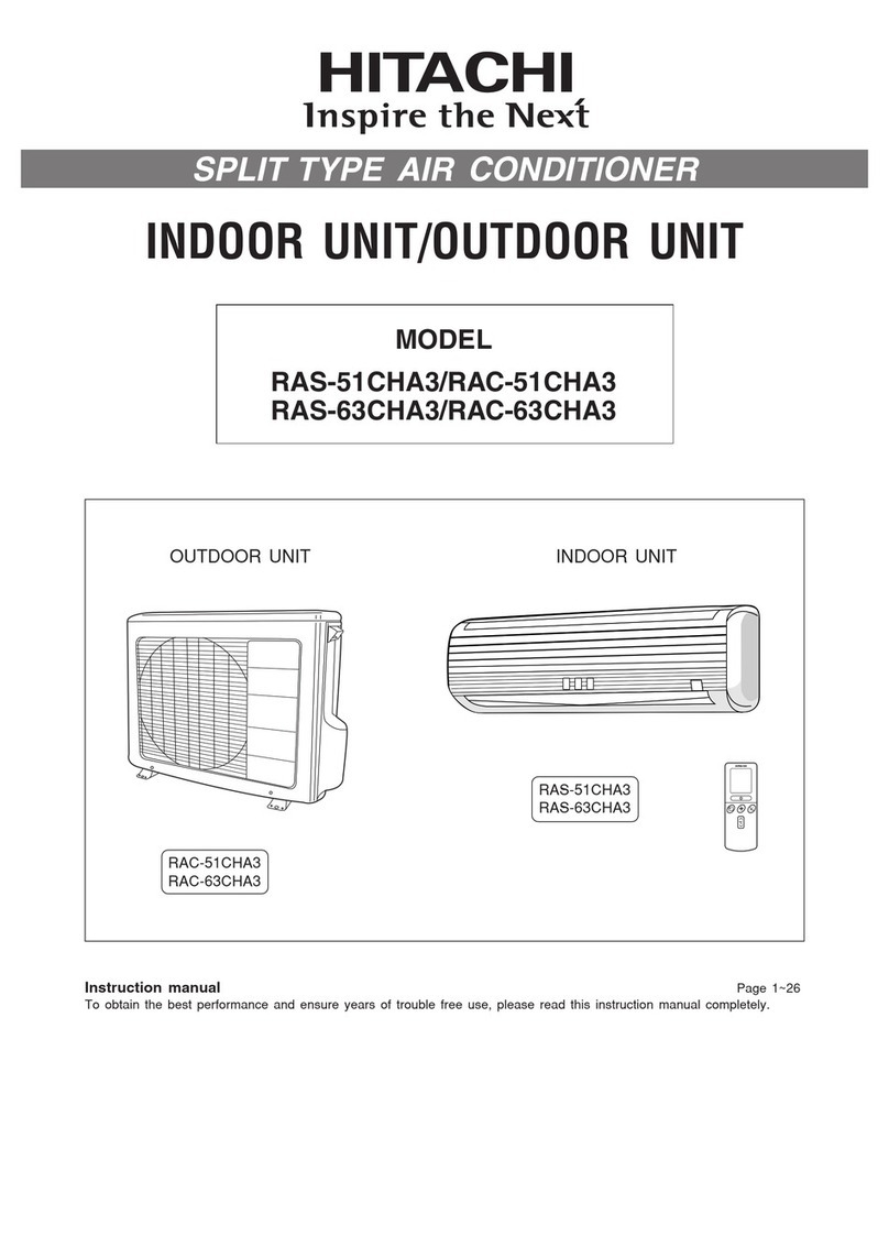 Hitachi RAS-51CHA3 User manual