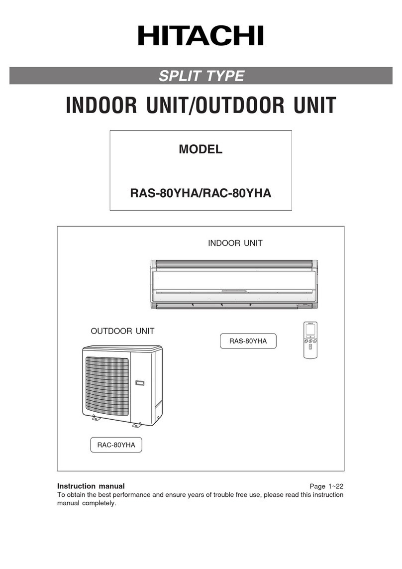 Hitachi RAS-80YHA User manual