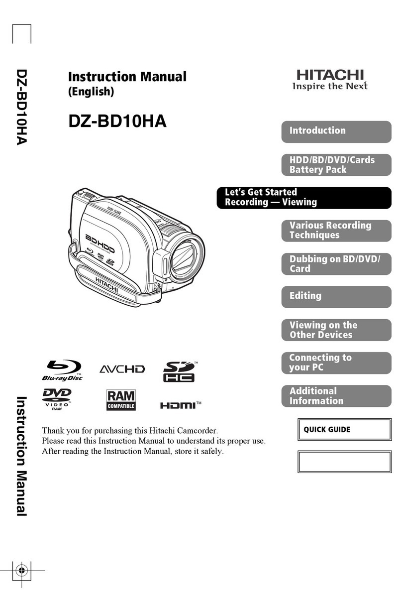 Hitachi DZ-BD10HA User manual