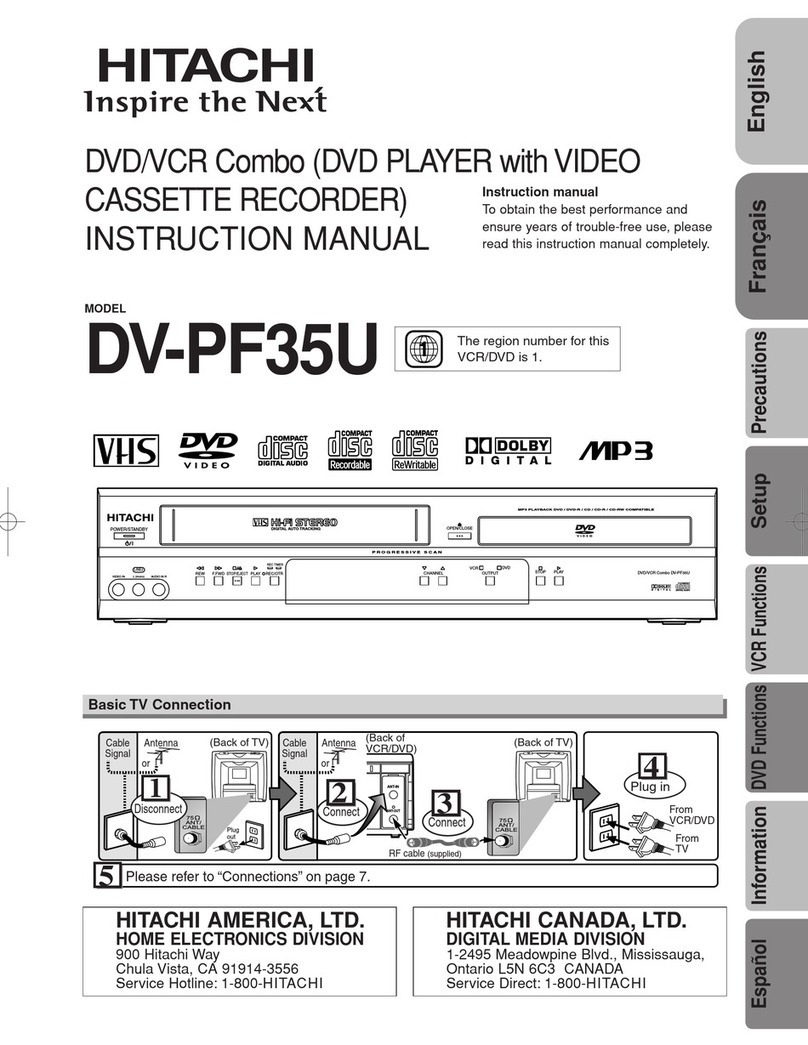 Hitachi DV-PF35U User manual