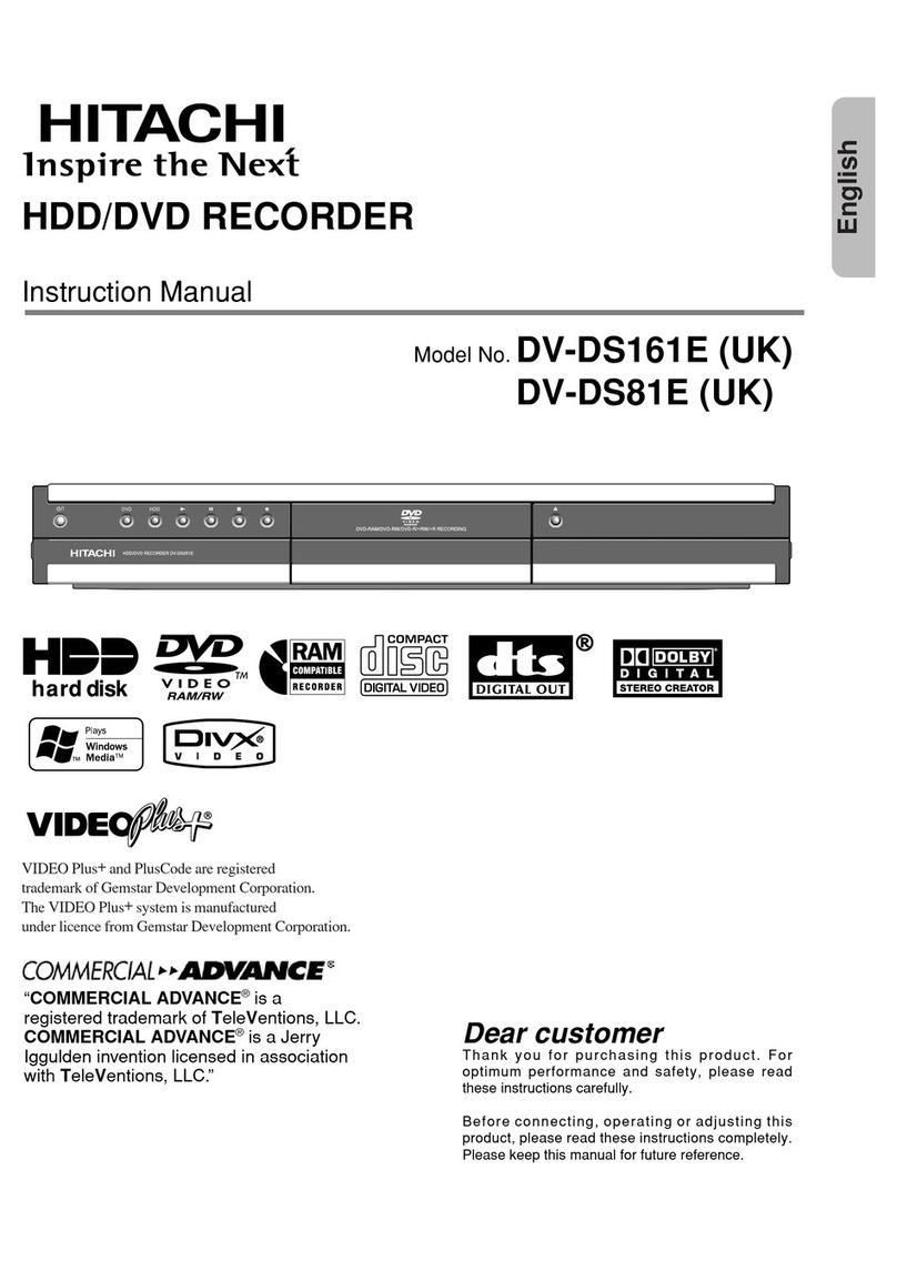 Hitachi DV-DS161E instruction manual