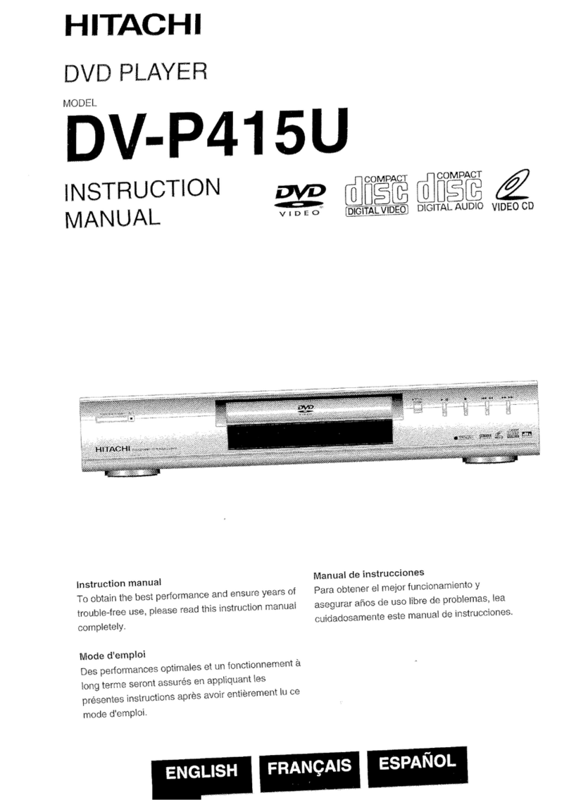 Hitachi DV-P415U User manual