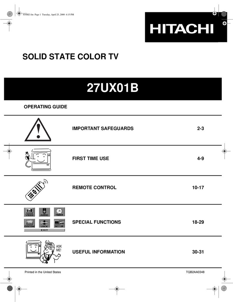 Hitachi 27UX01B User manual