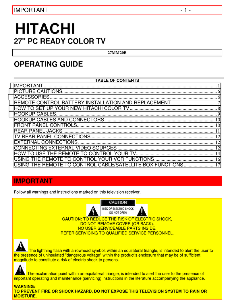 Hitachi 27MM20B operating guide
