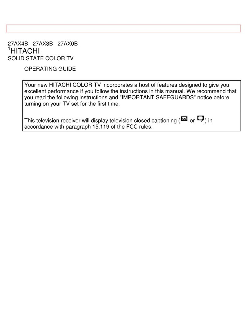 Hitachi 27AX4B, 27AX3B, 27AX0B operating guide