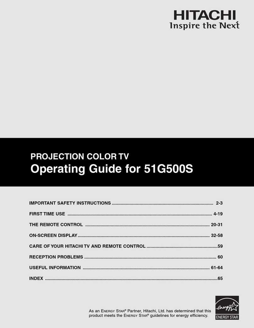 Hitachi 51G500S User manual Hitachi 51G500S User manual