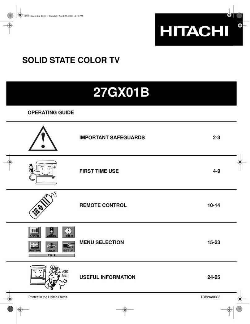 Hitachi 27GX01B User manual