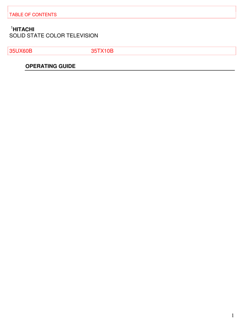 Hitachi 35UX60B, 35TX10B operating guide