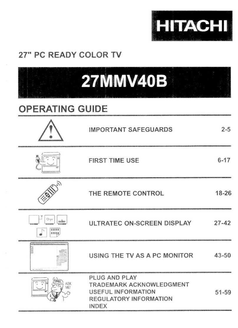 Hitachi 27MMV40B User manual
