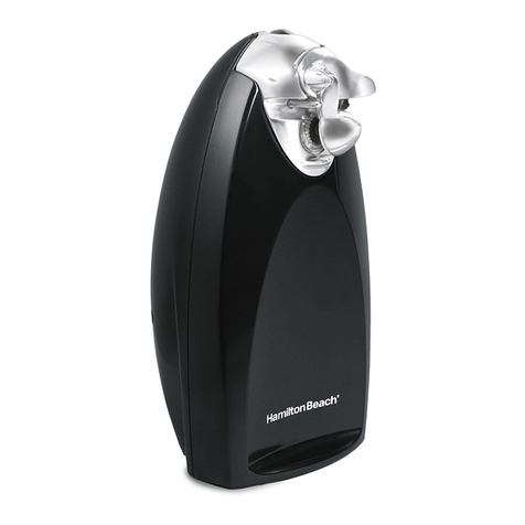 Hamilton Beach Open Ease Can Openers User manual