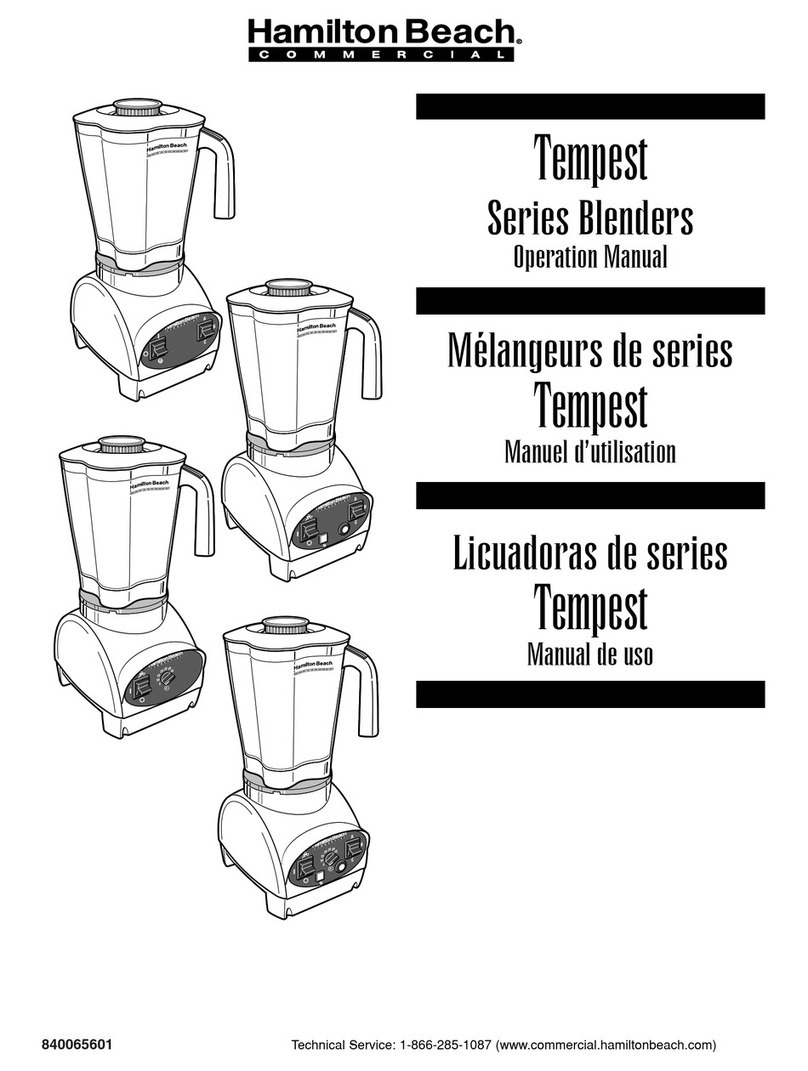 Hamilton Beach Tempest Series User manual