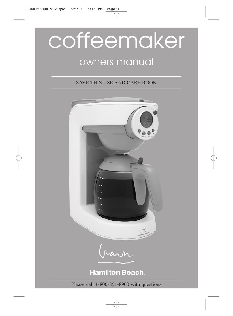 Hamilton Beach 840153800 User manual