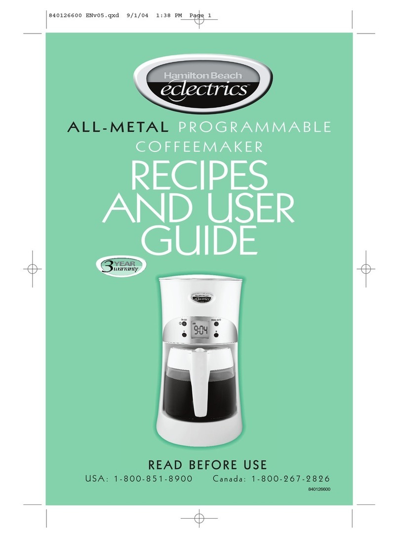 Hamilton Beach 80674 User guide and recipes