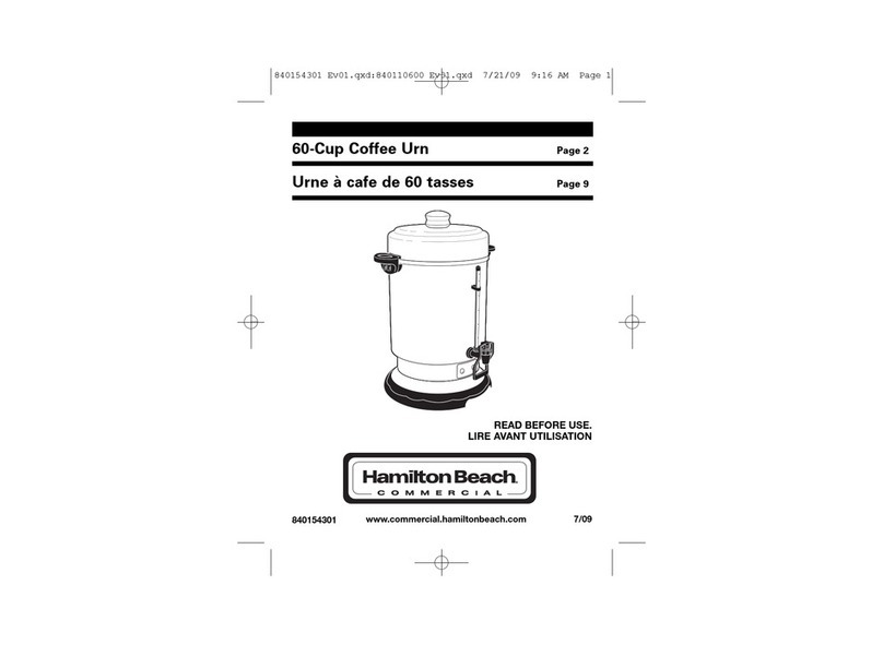 Hamilton Beach 840154301 user manual