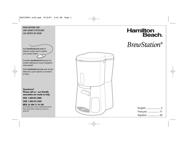 Hamilton Beach BrewStation 44301 user manual