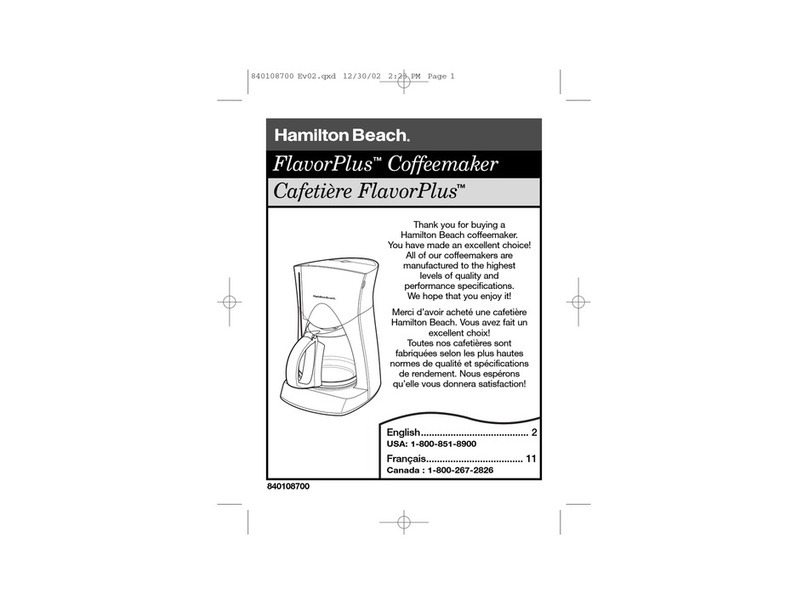 Hamilton Beach FlavorPlus 43324 product manual