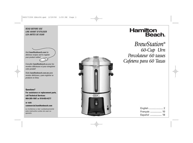 Hamilton Beach BrewStation 40560 User manual