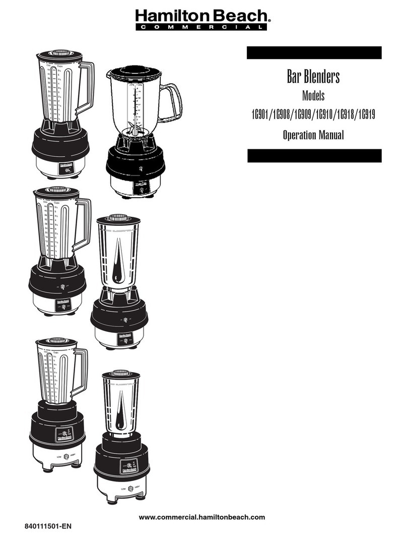 Hamilton Beach 1G901 Operation manual