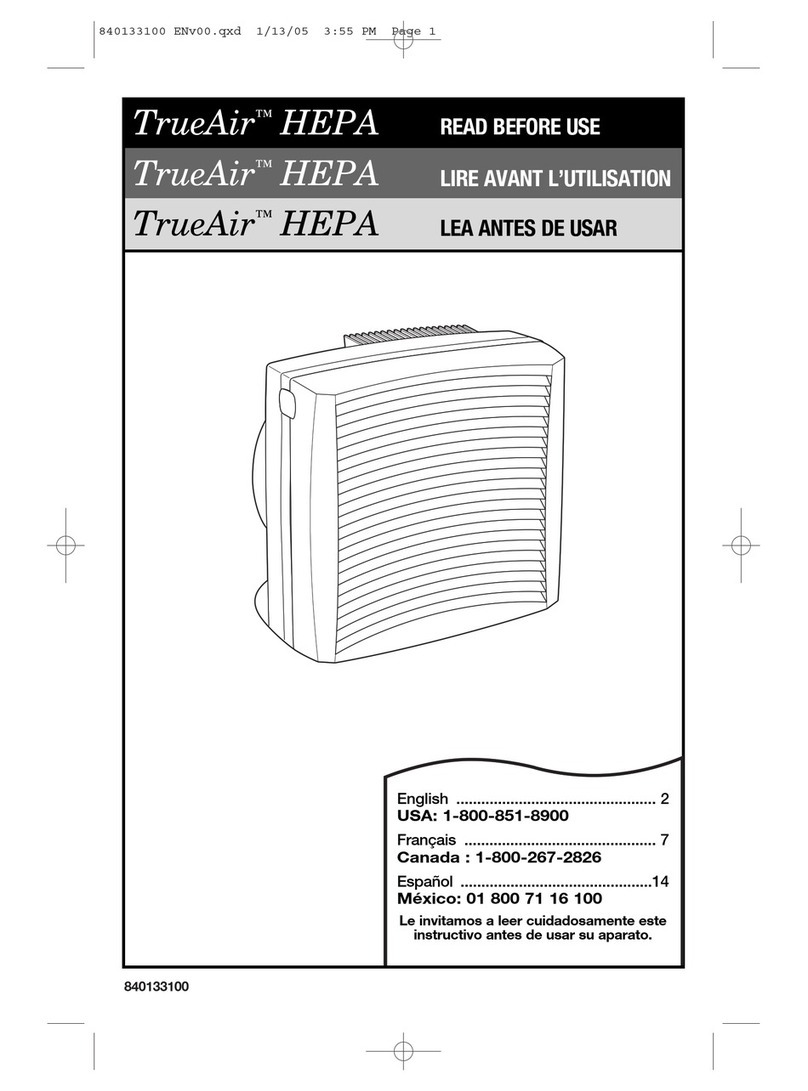 Hamilton Beach TrueAir HEPA User manual