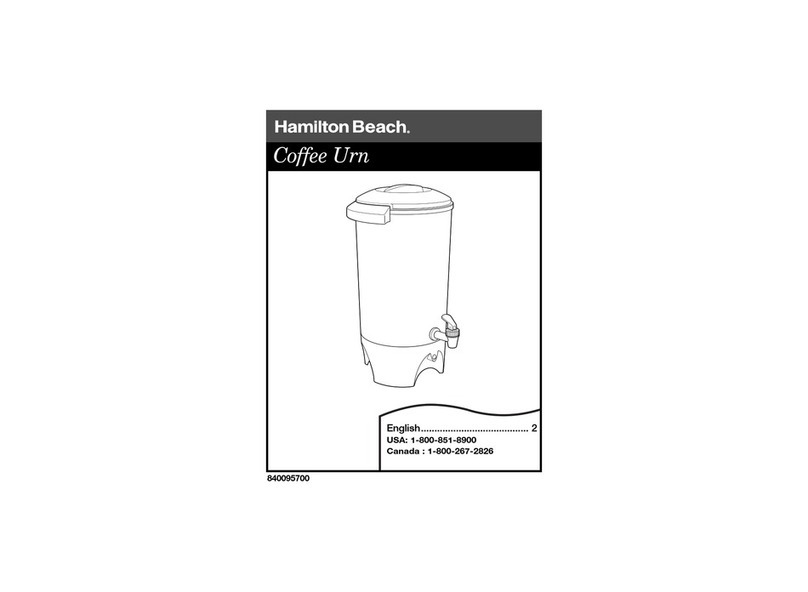 Hamilton Beach Coffee Urn instructions