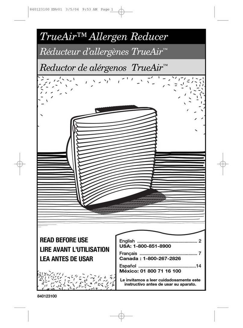 Hamilton Beach TrueAir 840123100 Use & care guide