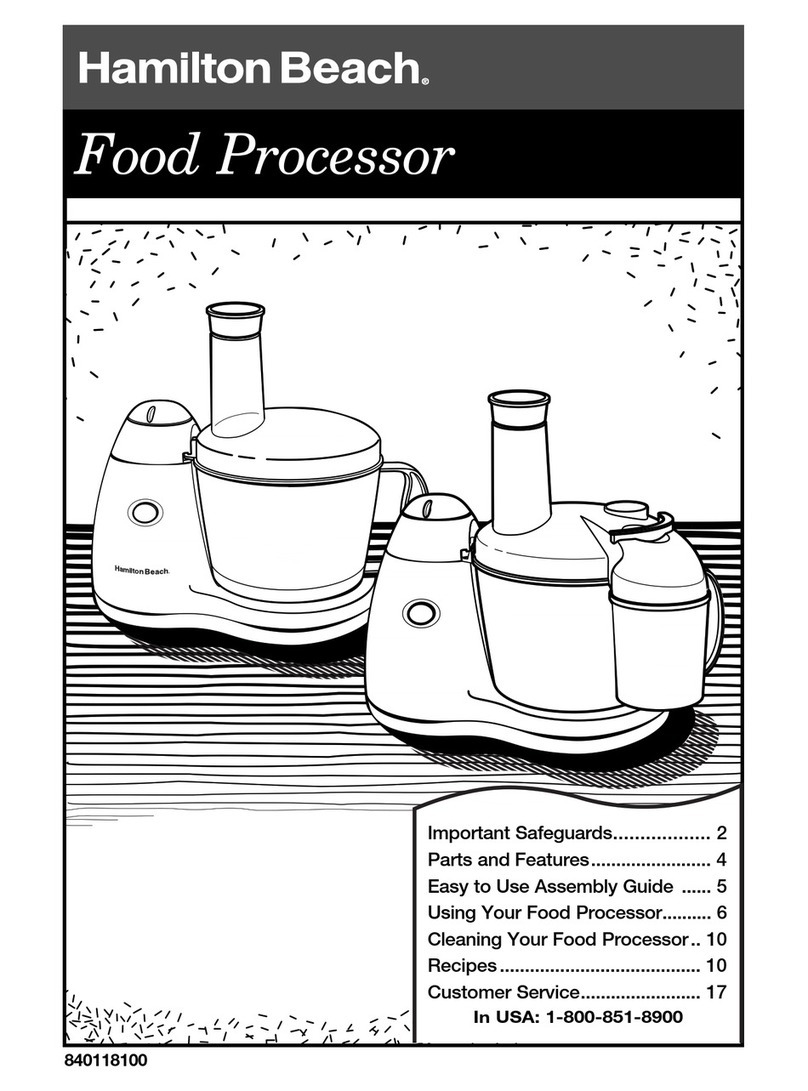 Hamilton Beach 840118100 User manual