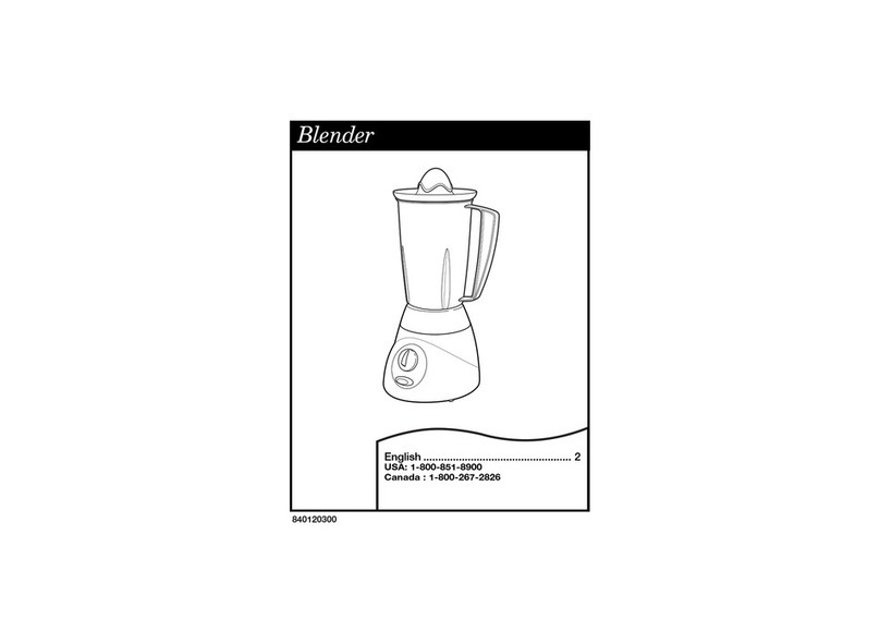 Hamilton Beach 840120300 user manual