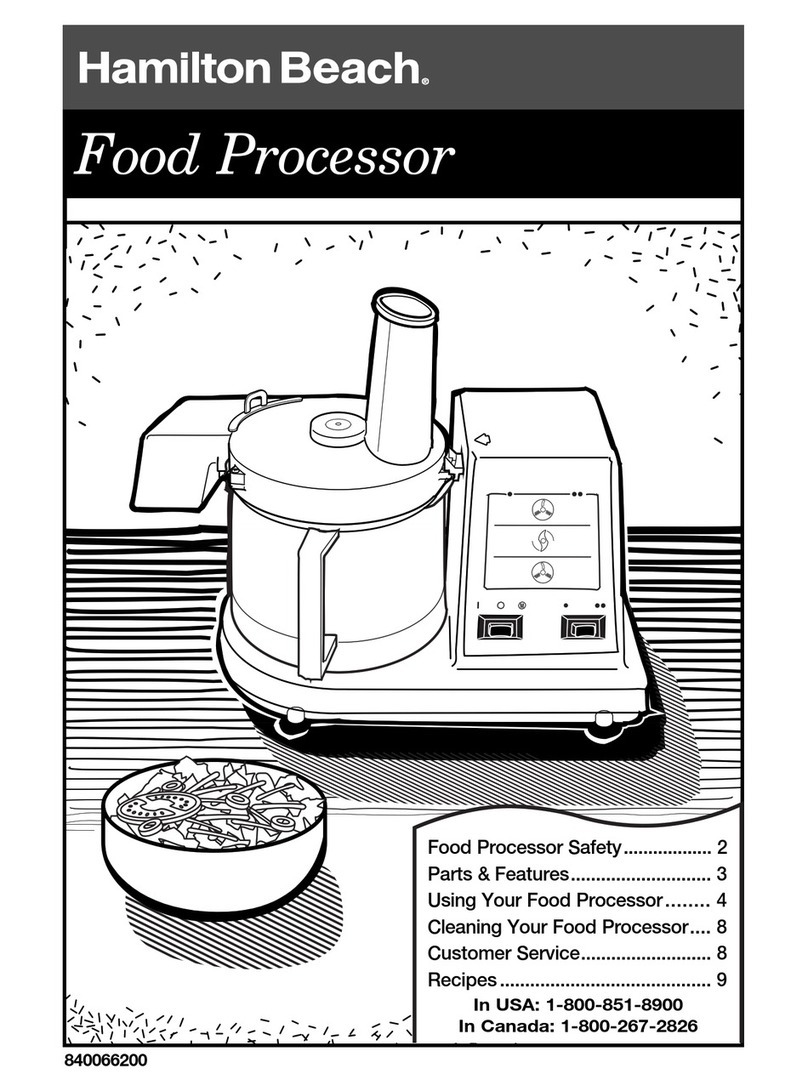 Hamilton Beach 840066200 User manual