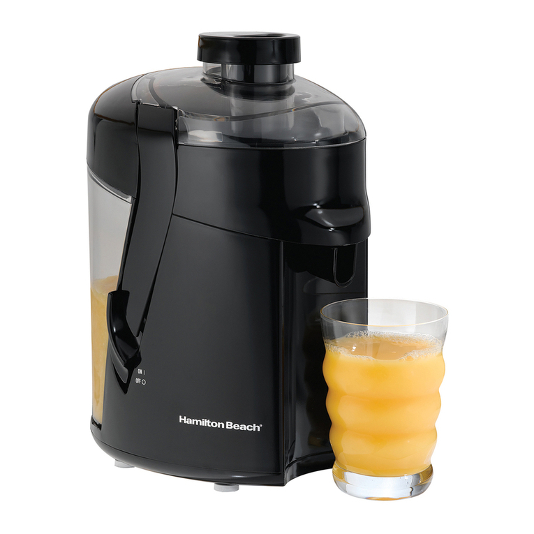 Hamilton Beach 67801 - HealthSmart Juice Extractor user manual