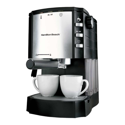 Hamilton Beach Cappuccino Plus user manual