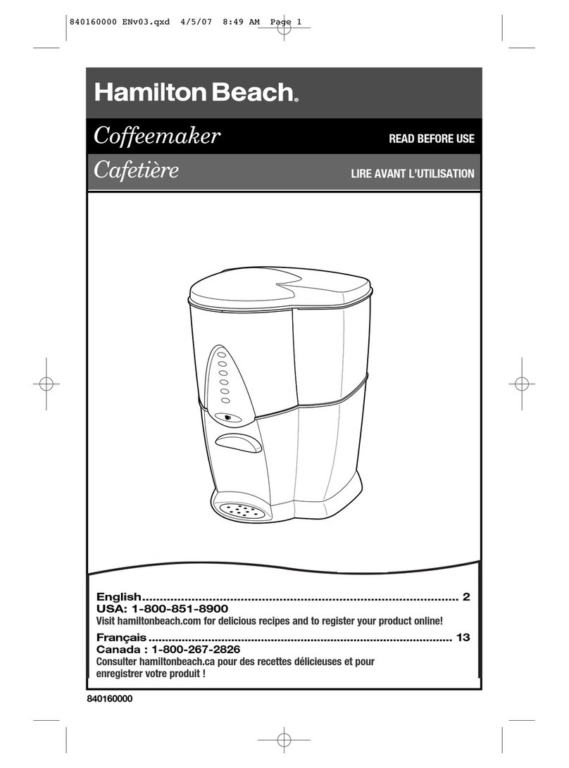 Hamilton Beach D43012B - Commercial BrewStation Coffeemaker User manual