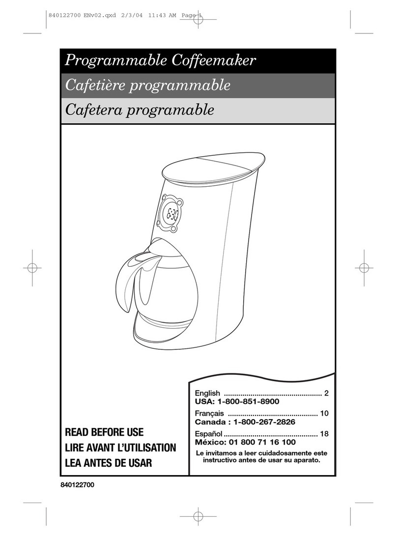 Hamilton Beach Coffemaker Use & care guide