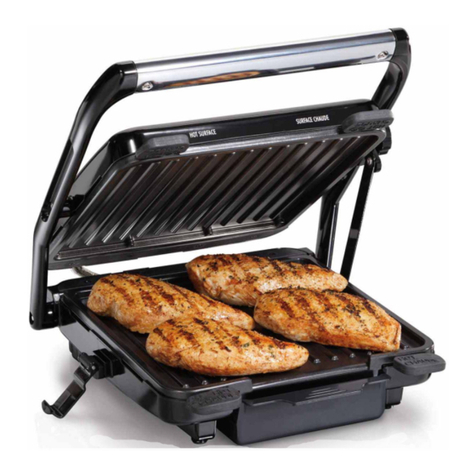 Hamilton Beach 25451 - Indoor Grill With Cooking Surface Use & care guide