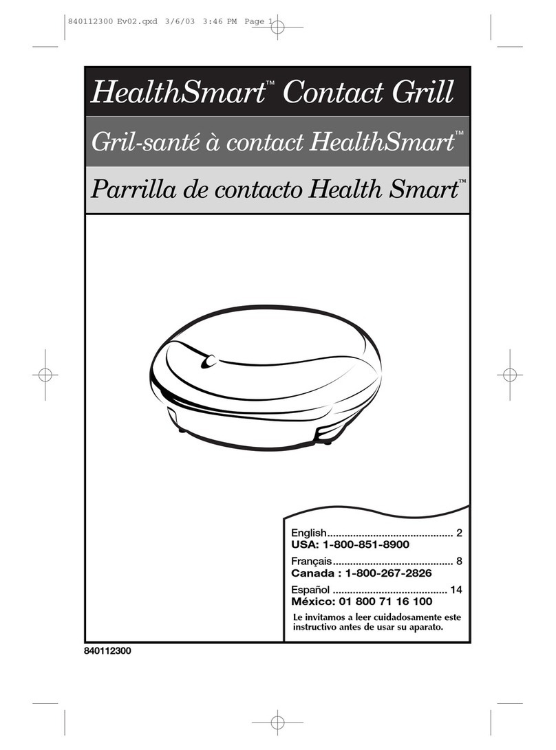 Hamilton Beach HealthSmart 25219 User manual