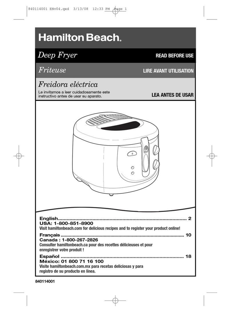 Hamilton Beach 840114001 Use & care guide