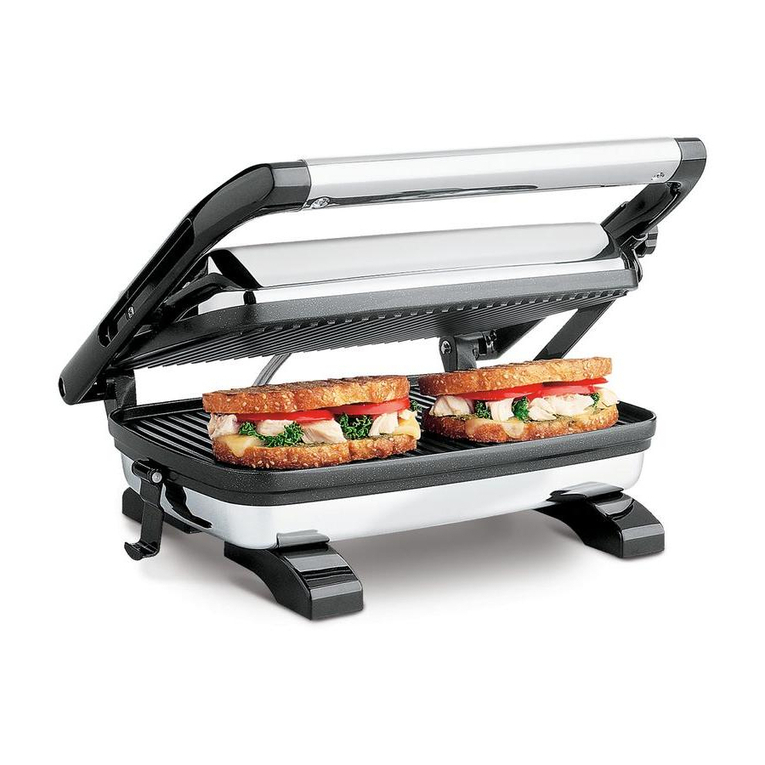 Hamilton Beach 25450 - Panini Press Gourmet Sandwich Maker operating instructions Hamilton Beach 25450 - Panini Press Gourmet Sandwich Maker operating instructions