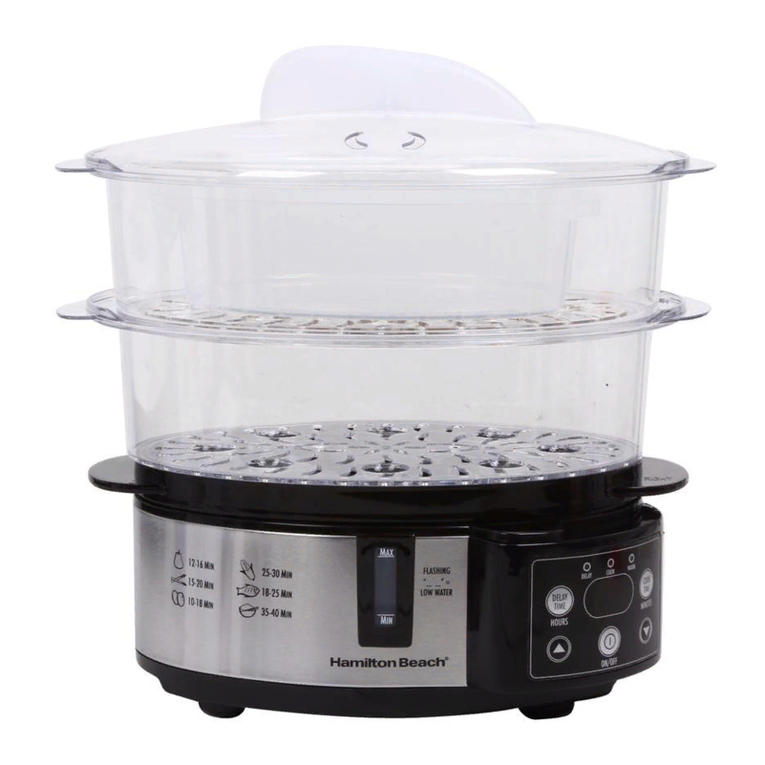 Hamilton Beach 37537 - Digital Food Steamer User manual
