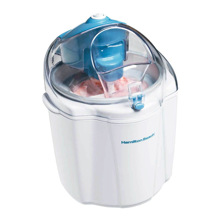 Hamilton Beach 68320 - Gel Ice Cream Maker User manual