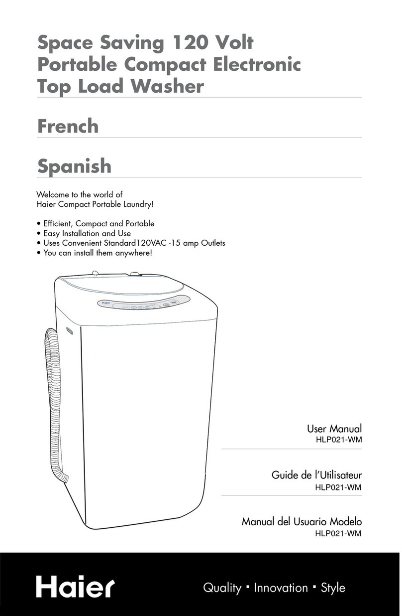 Haier HLP021WM - PULSATOR Portable Washer user manual