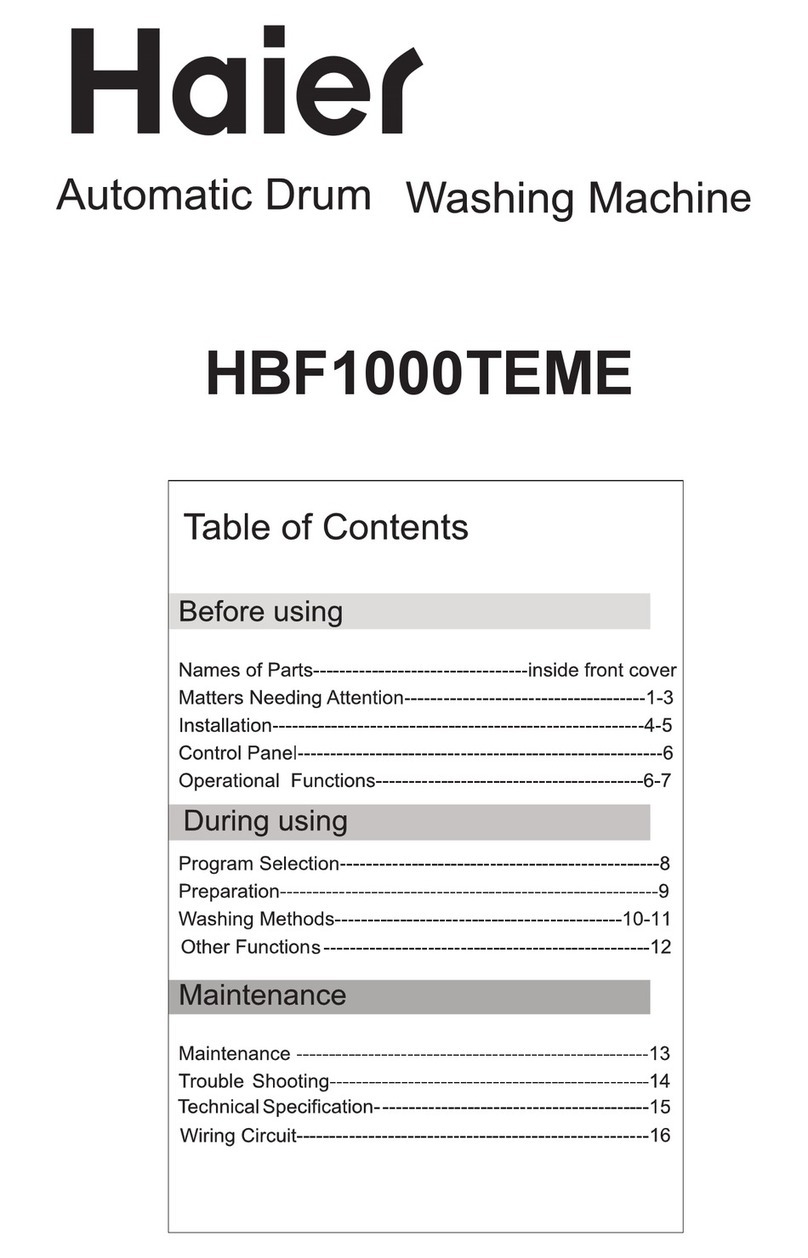 Haier HBF1000TEME User manual