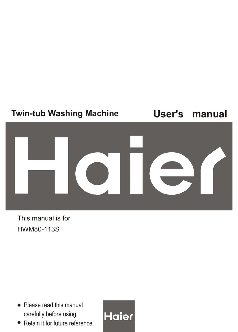 Haier HWM80-113S User manual Haier HWM80-113S User manual