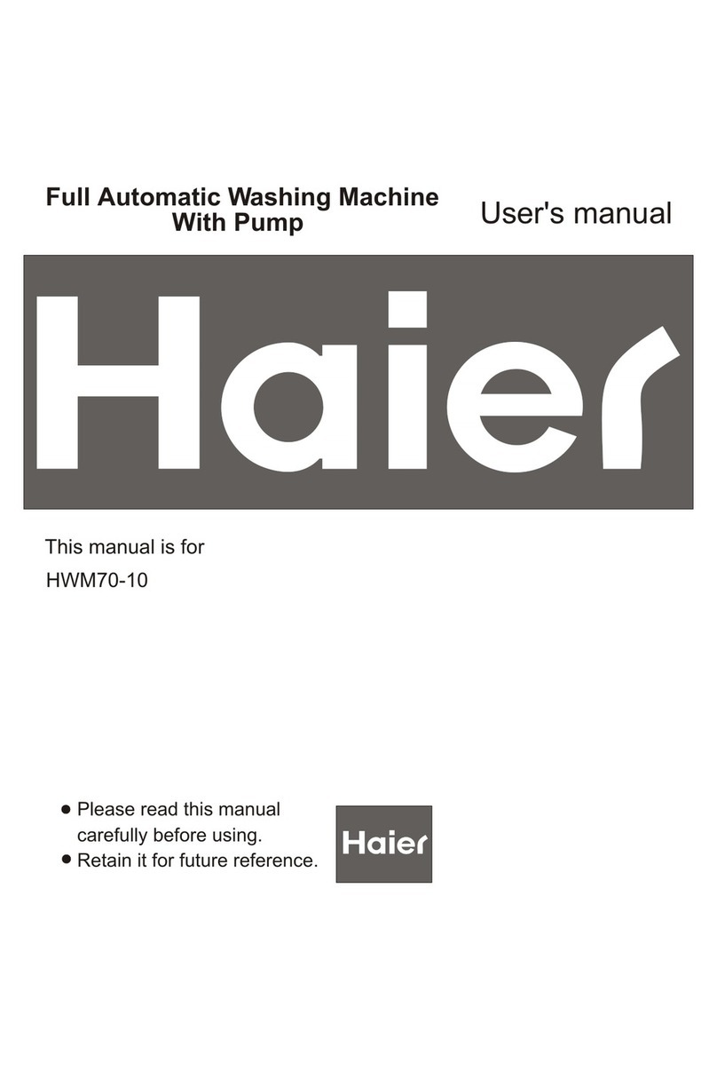 Haier HWM70-10 User manual Haier HWM70-10 User manual