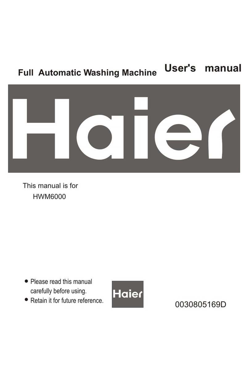 Haier HWM6000 User manual Haier HWM6000 User manual