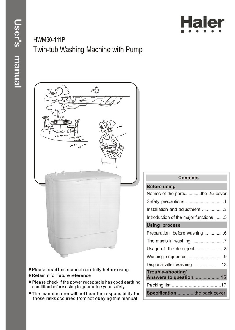 Haier HWM60-111P user manual