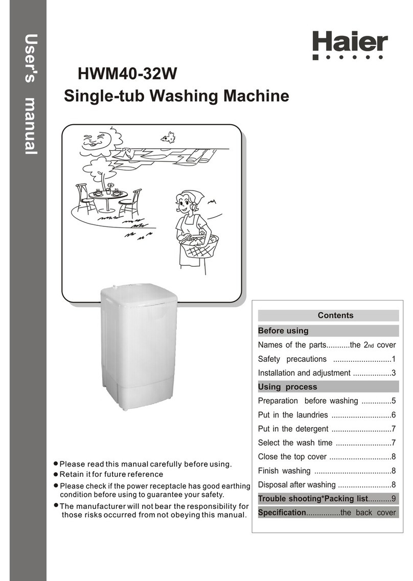 Haier HWM40-32W User manual