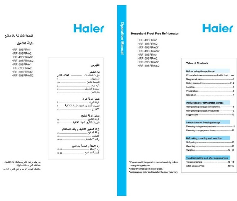 Haier HRF-498FR/A1 User manual