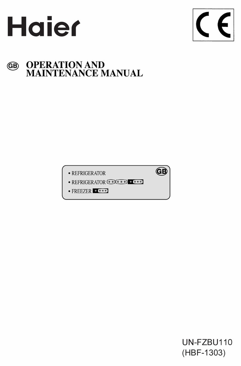Haier UN-FZBU110 Operating instructions