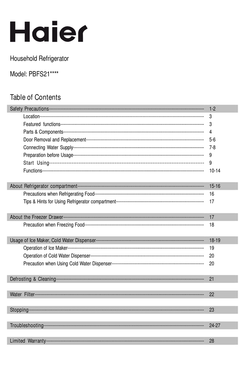 Haier PBFS21EDAE-U user manual