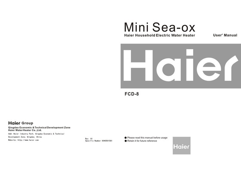 Haier FCD-8 User manual