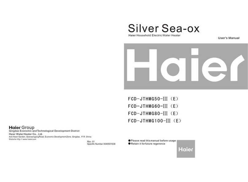 Haier FCD-HTHMG50-III(E), FCD-HTHMG60-III(E), FCD-HTHMG80-III(E),... User manual